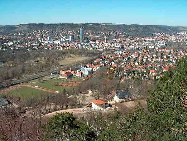 Jena, Blick Richtung Nordwesten